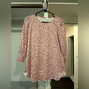 Pink Polka Dot Blouse